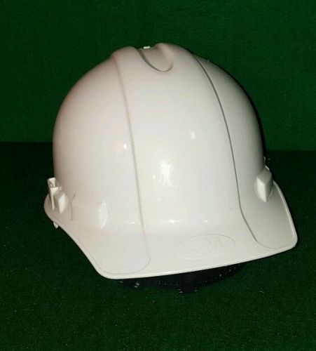 3M XLR8 White Safety Hard Hat Construction Adjustable USED Costume Halloween