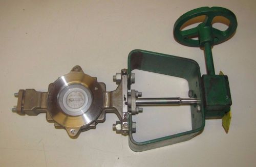 Fisher 1077/8510 3&#034; 316 stainless s/s e-disc gear operated control valve rebuilt for sale