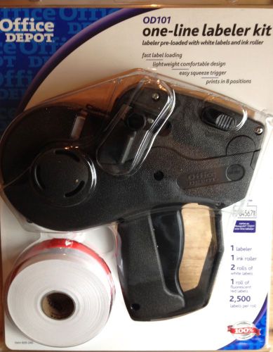 Office Depot OD101 Pricemarker Kit Price Gun Tagger Marker Label Labeler