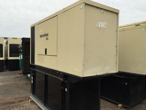 –60 KW 2005 Ingersoll Rand S60  Only 139 Hours!  Skid Mounted Base Fuel Tank,...