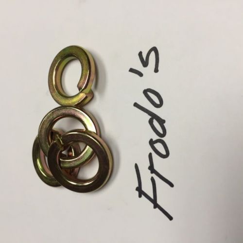 7/16&#034; grade 8 lock washers zinc &amp; yellow plated 500 count for sale