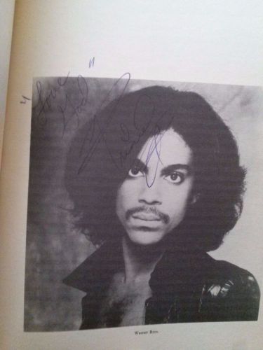 Prince Autographed book