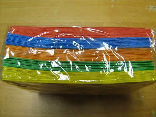 100-Pack Lightweight Multi Color CD Paper Sleeves