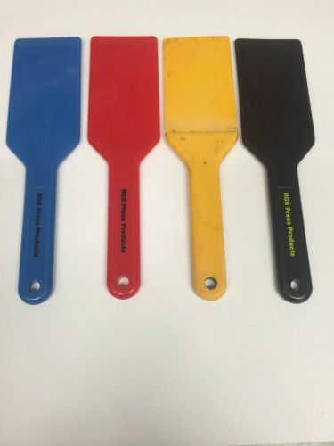 Plastic Ink Knives, Set of 4