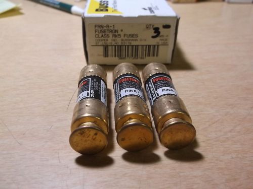 New buss fusetron frn-r-1 1a 1 amp lot of 3 time delay fuses *free shipping* for sale