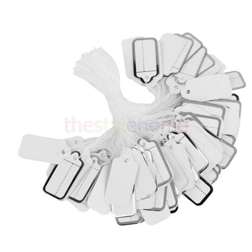 500 string label tags watch jewelry clothing pricing paper tag strung for sale