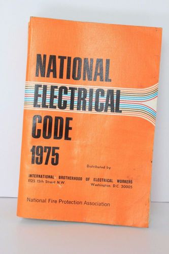 National Electrical Code NEC 1975 Paperback