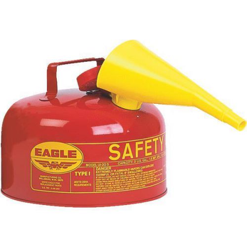 Eagle 2-Gallon Galvanized Metal Type-l Safety Gasoline Fuel Can
