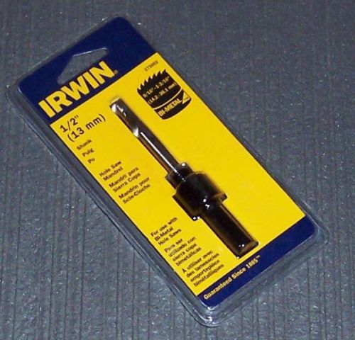 Irwin 373002 1/2&#034; hex shank hole saw mandrel for hole saws 9/16&#034; - 1-3/16&#034; for sale