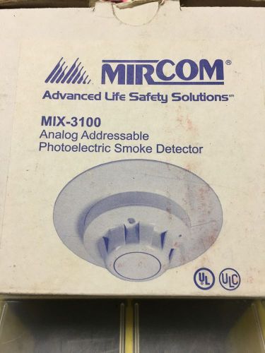 MIRCOM MIX-3100 ANALOG ADDRESSABLE  SMOKE DETECTOR NEW