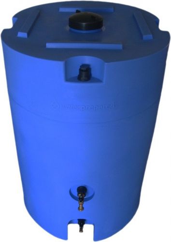 160 gallon water storage tank - stackable, dual valves, for sale