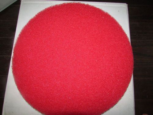 New CASE 5 GLIT MICROTRON RED Floor Buffer Pad 13&#034; Cleaning BUFFING 5100N
