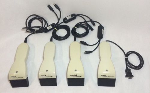 Lot of 4 Symbol Laser Touch LT-1806-I1500A Barcode Scanners