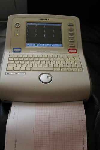 PHILIPS PAGEWRITER TRIM II ECG Cardiograph MACHINE EKG MONITOR LEADS