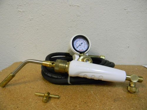 Lenox lx4p air propane mapp torch kit regulator-2&#034; gage 12-1/2ft hose lp3/lp5tip for sale