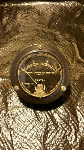 Vintage Weston model 506, signal corps voltmeter IS-171