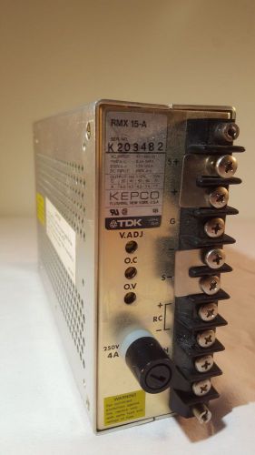 Tdk power supply rmx-15a kepco flushing, new york japan 290v 115v 230v 47-440 hz for sale