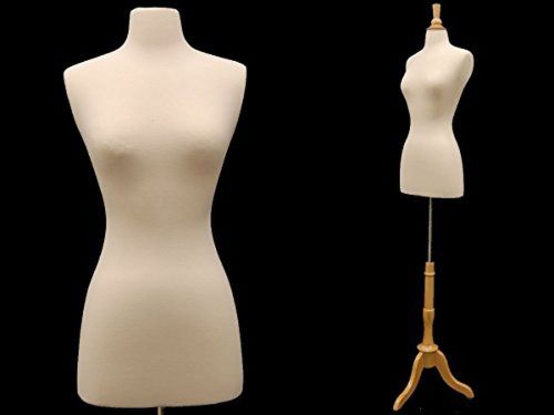 Roxy Display© New White Female Dress Form Body Form with Base and Necktop #5CK