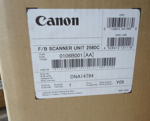 NEW Canon FlatBed scanner unit 0106B001[AA] FOR DR2580C COMPACT COLOR SCANNER