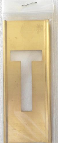 NEW 2&#034; REESE&#039;S REUSABLE INTERLOCKING BRASS STENCIL LETTER &#034;T&#034;