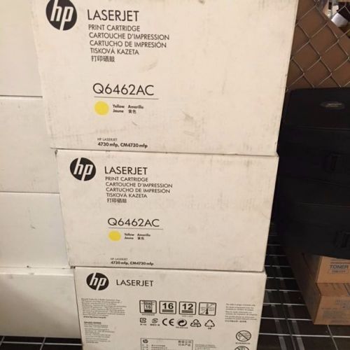 New Genuine HP 4730 cm4730 Yellow Color Toner Cartridge 644A Q6462A Q6462AC