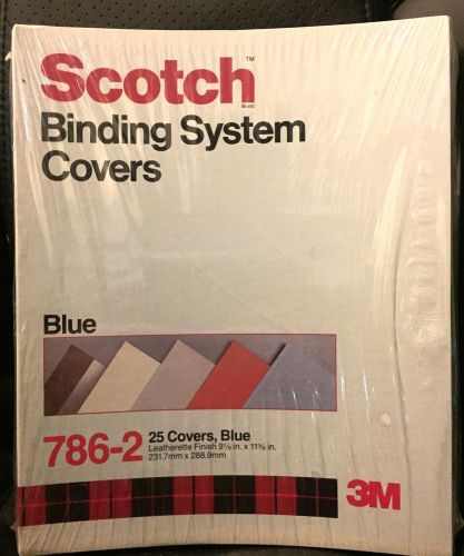 Scotch Binding System Covers 786-2 Blue, 25 Covers 9 1/8 in x 11 3/8 in