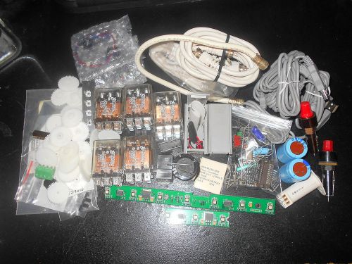 Lot of Mixed Electronic Parts Capacitor Battery Diode Relay Cable 3 pounds! C2