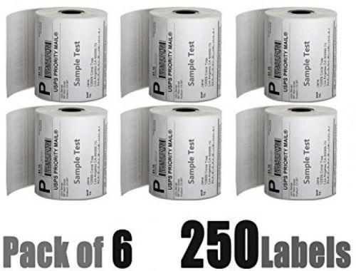 Mflabel 6 rolls 250 4 x 6 direct thermal zebra 2844 zebra 2843 2844z labels for sale