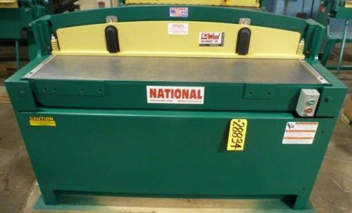 National 16ga x 52&#034;  hydraulic shear  new (28834) for sale