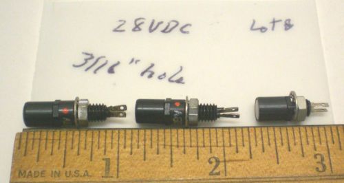 3 Ultra Mini. Mil Indicator Assemblies, 28V, Non Re-Lampable, SLOAN, Made in USA