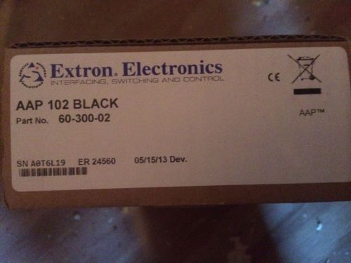 Extron aap 102 two-gang aap mounting frame black 60-300-02 for sale