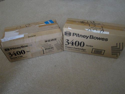 Pitney Bowes 3400 series 2 Drum Unit + 1 Toner Cartridge.