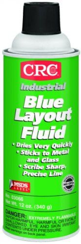 CRC Layout Fluid, 12 oz Aerosol Can, Blue