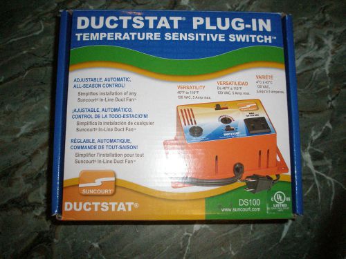 Suncourt inc. ductstat temperature sensitive switch for sale
