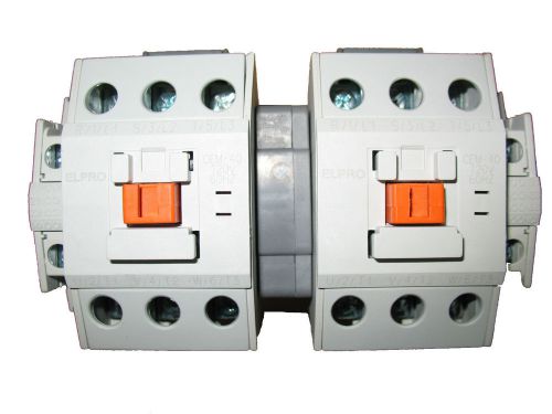 Elpro cem-40 contactor pair/set, 3p 40a 120/208v 50-60hz with interlocking for sale