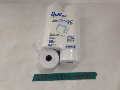 Quill Bond Regidter Rolls - 44mm x 150&#039; - 7/16 Core - New