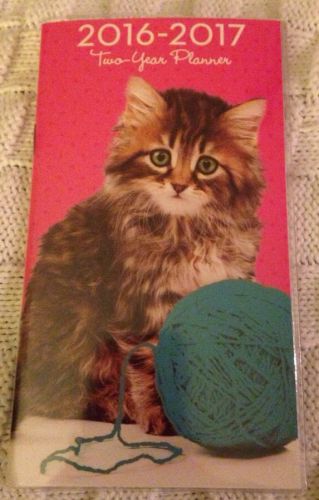 KITTENS 2-years Pocket Cat CALENDAR PLANNER 2016/2017 Organizer Appointment Book