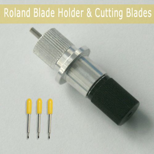 Roland Blade Holder #7 &amp; 3pcs Roland Cutting Blade 30° for Vinyl Cutter Plotter
