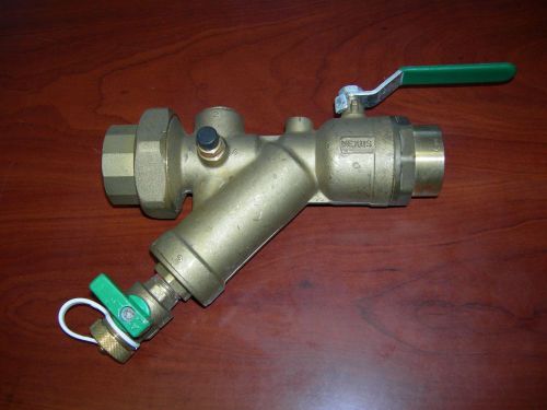 1-1/2&#034; bronze combination y strainer / ball valve with blow-down valve, nexus uy for sale
