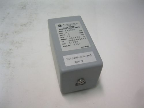 Austron Low Noise Quartz Oscillator Model 1120L6 6Mhz 1VRMS 28VDC- 30297831-2 E5