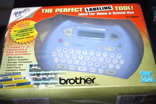 Brothers Electronic Label Maker Kit New in Box P Touch PT-70 Value Pack Bundle