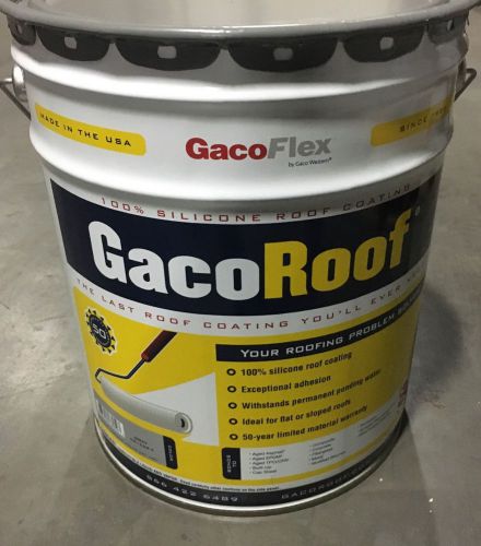 Gaco western 100% silicone roof coating 5 gallon gray for sale