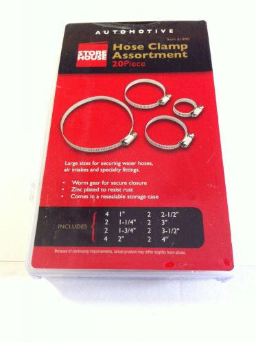 20 PC. STORE HOUSE / AUTOMOTIVE HOSE CLAMPS /  SIZES FROM 1&#039;&#039; TO 4&#039;&#039;