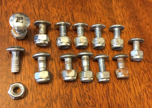 13 Bolts With Nuts .245 M.D. 7/16 Hex Nuts