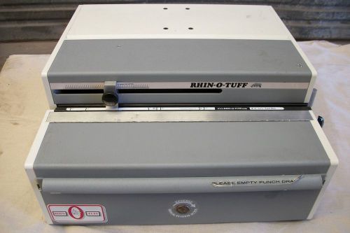 Rhin-o-tuff hd7000 punch  booklet maker  removable dies  excellent condition! for sale