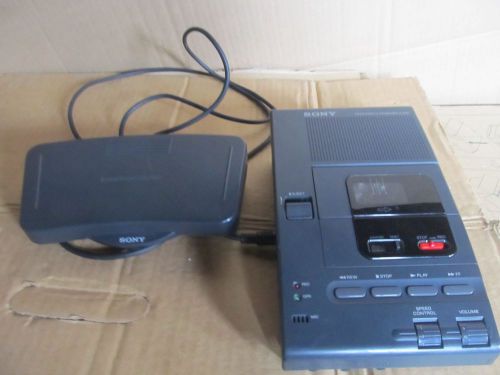 Sony M-2000 Dictator Microcassette Transcriber w/ Foot Control Pedal