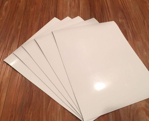 5 pack-8&#034;X10&#034; SHEETS OF MAGNET WITH WHITE FINISH