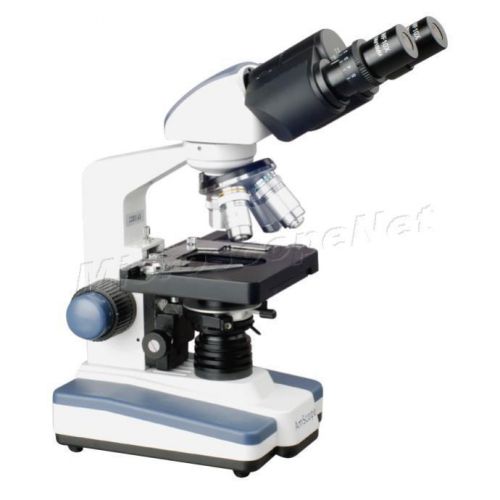 Lab led binocular biological compound microscope 40x-2500x w mechanical stage for sale