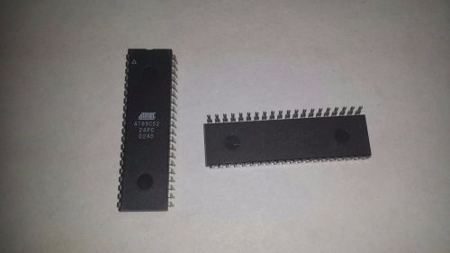 10x ATMEL AT89C52-24PC MicroController, 8-Bit, 40 Pin, Plastic, DIP