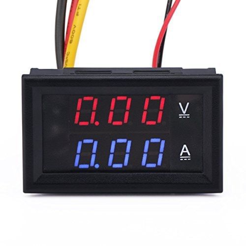 Drok? digital voltage current tester multimeter dc 100v volt 2a ampere voltmeter for sale